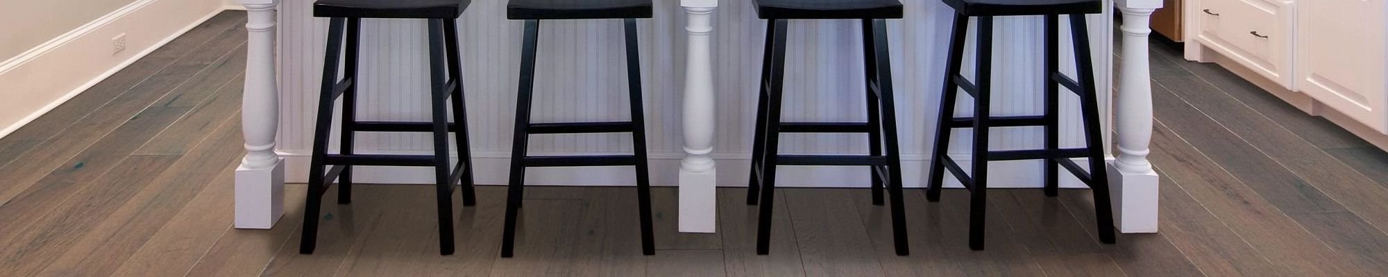 Stools on Hardwood Flooring from Northcraft Flooring & Design in Lee's Summit, MO